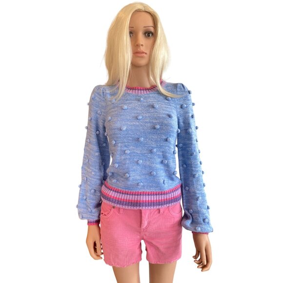 NWT Lilly Pulitzer $168 Verna Sweater W’s XXS Blue Pink - Picture 3 of 17